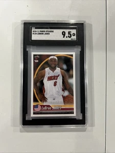 LeBRON JAMES 2010-11 Panini Stickers #134 Miami Heat SGC 9.5 NM - Picture 1 of 2