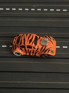 Vtg TYCO PRO Cheetah Orange HO Slot Car White Boots - Picture 1 of 3