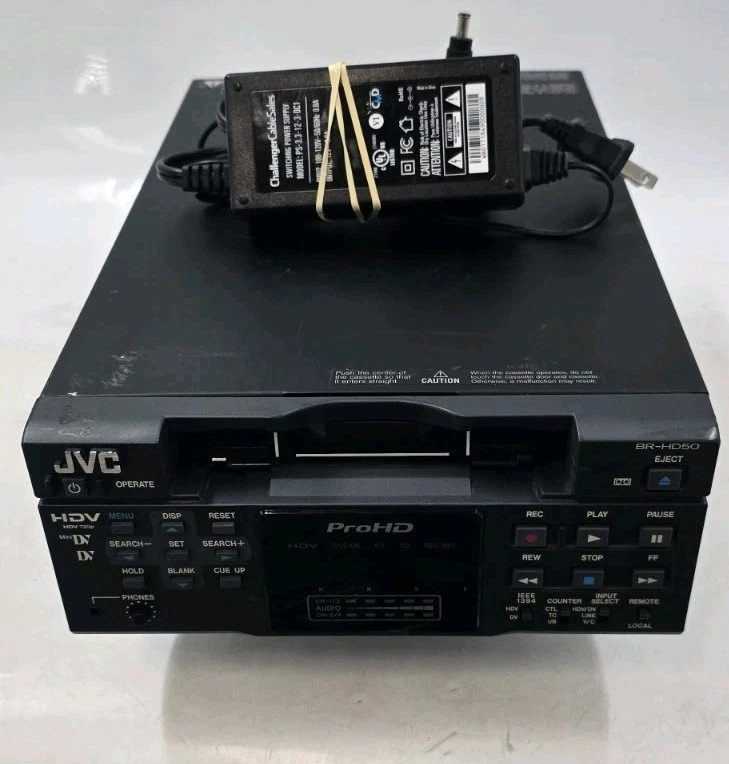 JVC BR-HD50U ProHD HDV Mini DV HD Video Cassette Recorder - AS-IS - EB-18664 - Image 1 of 4