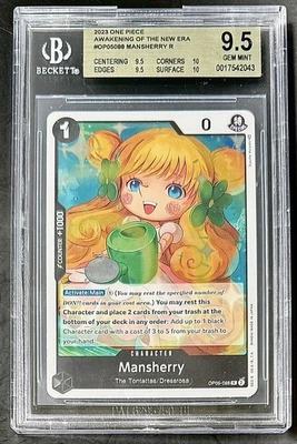 BGS 9.5 One Piece OP05-088 R Mansherry - English - Awakening of the New Era - Image 1 of 2