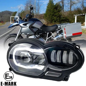 For BMW R1200 GS 2005-2012 R1200GS Adventure 2006-2013 LED Headlight w/ Halo DRL - Picture 1 of 12