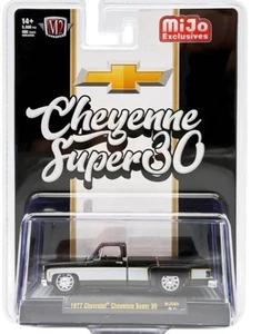 M2 Machines 1:64 1977 Chevrolet Cheyenne Super 30 Truck  – Black / White - Mijo - Picture 1 of 1