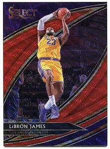 LEBRON JAMES 2019-20 PANINI SELECT 261 COURTSIDE RED WAVE PRIZMS Color Match SSP - Imagen 1 de 2