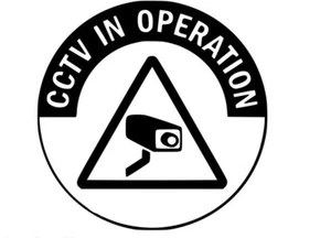 Calcomanías adhesivas de vinilo para cámara de seguridad arte ventana de automóvil CCTV en funcionamiento grabación - Imagen 1 de 5