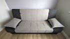 Fabric Sofa Bed Double Bed With Storage Woven Click Clack 2 Tone