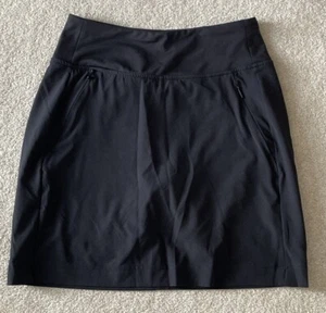 Athletic Works Donna XS 0-2 Nero Skort Pull On Elastico Vita Zip Tasche - Foto 1 di 7