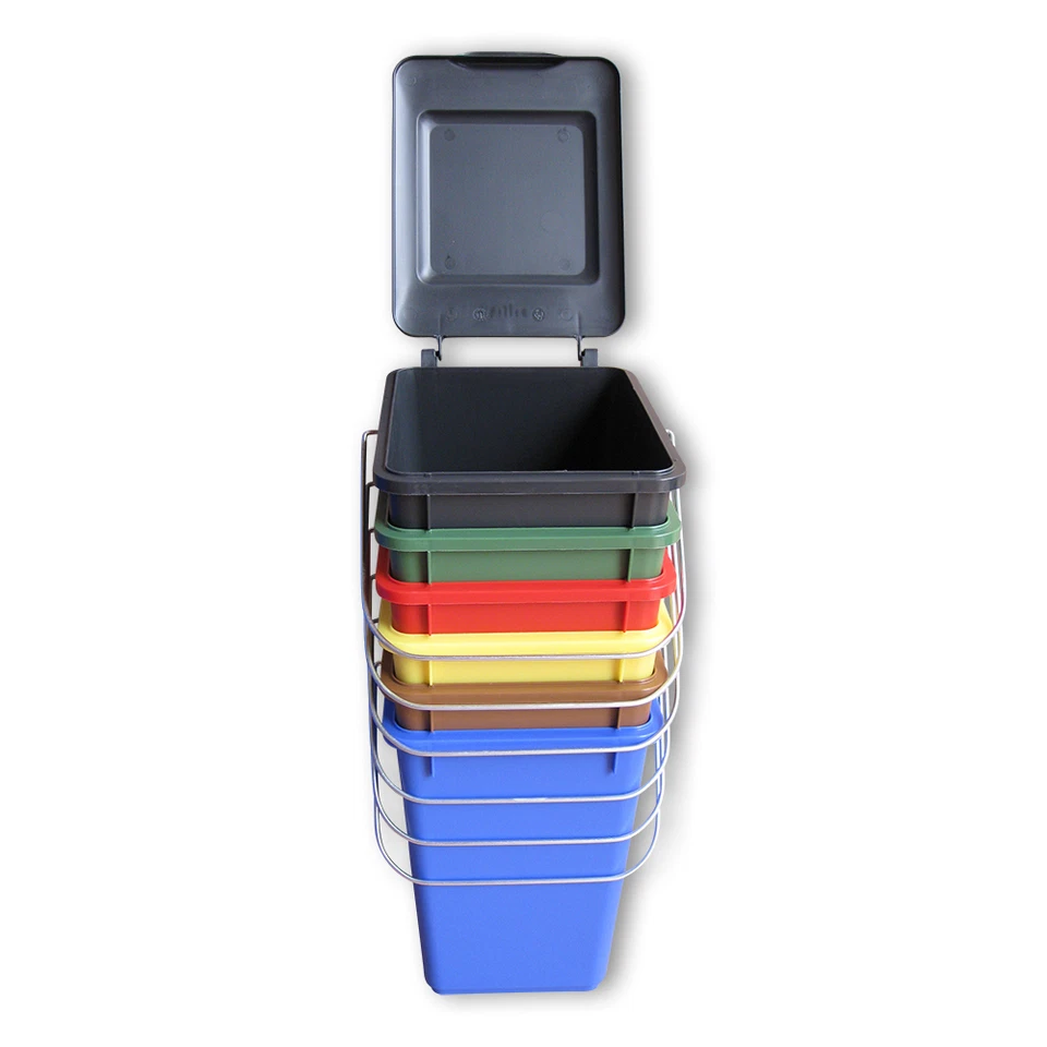 10 L Mülltonne Mülleimer Vorsortierer Bioboy Abfalleimer Mini Tonne farbig bunt - Bild 1 von 1