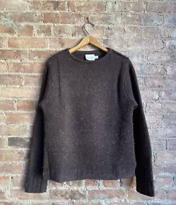 Steven Alan Women’s Sweater, Sz Small, Brown Melange 100% Wool Oversized Unisex - Picture 1 of 8