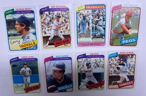 1980 Topps Baseball Karten 8 Mint Seaver Lynn Brett Carew Yazstrzemski - Bild 1 von 6