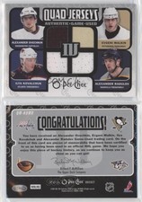 2007-08 O-Pee-Chee Quad Jerseys Alex Ovechkin Alexander Radulov Ilya Kovalchuk