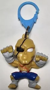 Sagat Capcom Street Fighter Rucksack Aufhänger Mini Figur 2 3/8" Tigeraugenklappe - Bild 1 von 2
