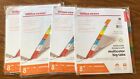 Lot 4 Office Depot Brand Insertable Dividers With Big Tabs, Clear Tabs, 8-Tab