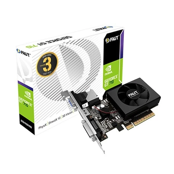 [PALIT] GeForce GT710 D3 2GB Graphics Card/Overseas 24 months waranty - Image 1 of 4
