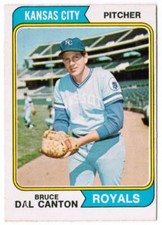 1974 O-Pee-Chee Bruce Dal Canton Kansas City Royals #308
