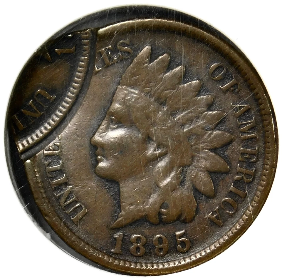 🤪🟤🤎👍🏿😎👍🏿NGC VF20 1895 INDIAN HEAD CENT DOUBLE STRUCK 80% OFF CENTER - Image 1 of 3