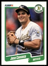 1990 Fleer Jose Canseco Oakland Athletics #3