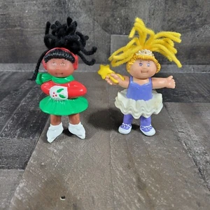 Vintage 90's Cabbage Patch Kids Plastic Figures, White Dress Christmas Ballet - Picture 1 of 5