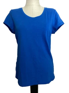 NOBO NO BOUNDARIES Primary Blue Short Sleeve Scoop Neck Tee Shirt Sz Jr. M* - Picture 1 of 8