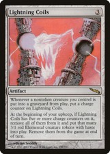 Lightning Coils Mirrodin PLD Artifact Rare MAGIC THE GATHERING CARD ABUGames