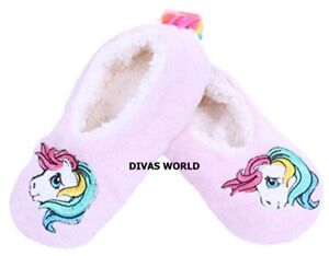 My Little Pony Damen Fleece Hausschuhe Slipper Pantoffel Socken 36-37-38 Primark