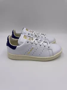 adidas Stan Smith Lux White / Purple Women's Shoes - Picture 1 of 16
