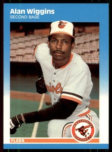 1987 Fleer Update Glossy Alan Wiggins Baltimore Orioles #U-124