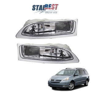 Pair Front Bumper Fog Lights Lamps For 2004 2005 Toyota Sienna Left+Right Side - Picture 1 of 9