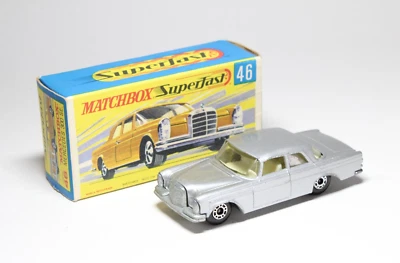 Matchbox Lesney Superfast MB 46 Mercedes Benz 300 SE - PLATA RARA Foto 1 de 4