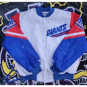 Vintage 1990s New York Giants Chalk Line Fanimation Jacket Large - Picture 1 of 6
