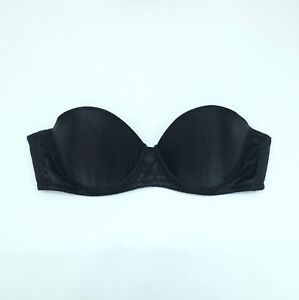 34B Vintage SEARS Strapless Bra Padded Womens Underwire Push Up 72484