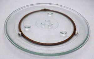 Microwave 12-3/8" Glass Turntable Tray & Roller Ring for Panasonic NN and Others