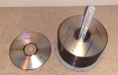 57 Blank RiDATA DVD-R 8x Speed 4.7 GB 120 Minutes Open Spindle Lot - Image 1 of 2