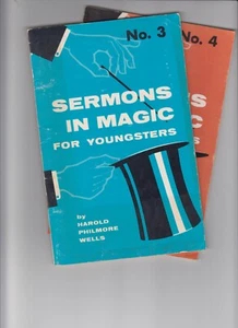 Sermons in Magic For Youngsters Harold Philmore Wells Booklets 3 & 4 Moody 1964 - Picture 1 of 5