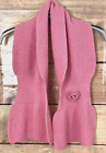 Blumarine Baby Scarf 6 Anni Pink Knit Rose Viscose Lama Kashmir Angora Logoitaly