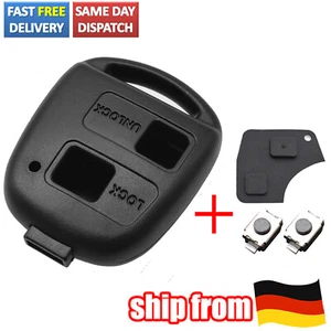 2 Tasten Schlüssel Ersatz Gehäuse Für Toyota RAV4 Avensis Celica Yaris Corolla - Bild 1 von 6