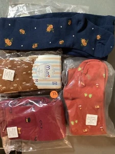 4 Sets ❤️ GIRLS DESIGNER TIGHTS - Children XS - 2T / 3T - Age 1 to 2 NEW / Tags - Picture 1 of 13