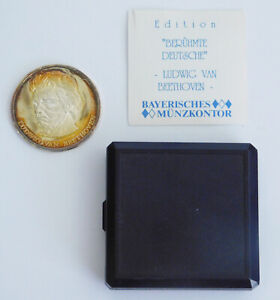 Medaille Ludwig van Beethoven - Berühmte Deutsche Silber 999 19,54g 4cm