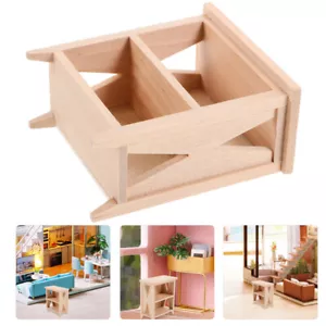 Dollhouse Cabinet Dollhouse Mini Furniture Doll House Bookshelf Mini Wooden - Picture 1 of 12