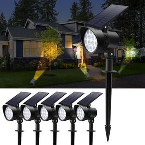 Faretto luce solare LED faretto solare lampada da giardino esterno impermeabile spot luce - Foto 1 di 25