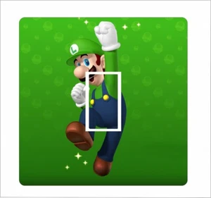 LUIGI - Mario Brothers - Light Switch Sticker vinyl cover decal - 107 - Picture 1 of 2