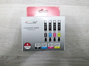 Original Canon CLI-251 Tintenpatronen, 4er Pack, B, C, M, Y, - Bild 1 von 3