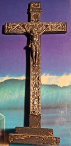 Crucifix christ sculpté époque 1800 précieux et rare - Bild 1 von 6