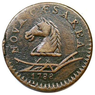 1788 50-f R-4+ New Jersey Colonial Copper Coin - Image 1 of 3