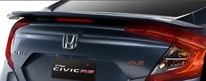 Honda Civic 10th 2016-2017 Rear Trunk Spoiler for RS Style w/Lamp Painted - Foto 1 di 5