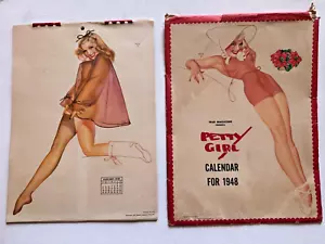 1948 Full Year 12 Months The Petty Girl Pinup Girl Calendar by George Petty - Picture 1 of 16