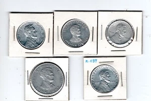 (pgasteelers1) Lincoln Medal group 5 Alum, Medals High grade 20th Century - Picture 1 of 2