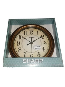 OROLOGIO DA PARETE AFFILATO "Bronzo Spazzolato" 9,25"W x 9,25"H x 1,57"D - Foto 1 di 1