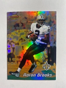 Tarjeta de fútbol americano Bowmans Best #42 2002 Aaron Brooks casi nueva-como nueva NFL - Imagen 1 de 1