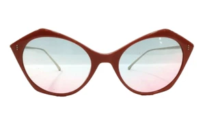 Occhiali da sole Donna firmati cat eye lenti sfumate blu azzurre colorate rossi - Foto 1 di 3