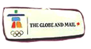 2010 VANCOUVER WINTER OLYMPIC GAMES THE GLOBE AND MAIL MEDIA PIN - Picture 1 of 1